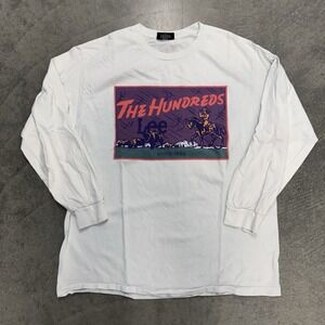 The Hundreds x Lee 2XL Long Sleeve T Shirt Cowboy Western Graphic White